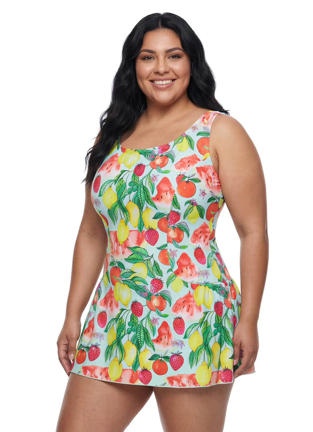 Sporti Plus Size Riviera Picnic Swim Dress - Image 6