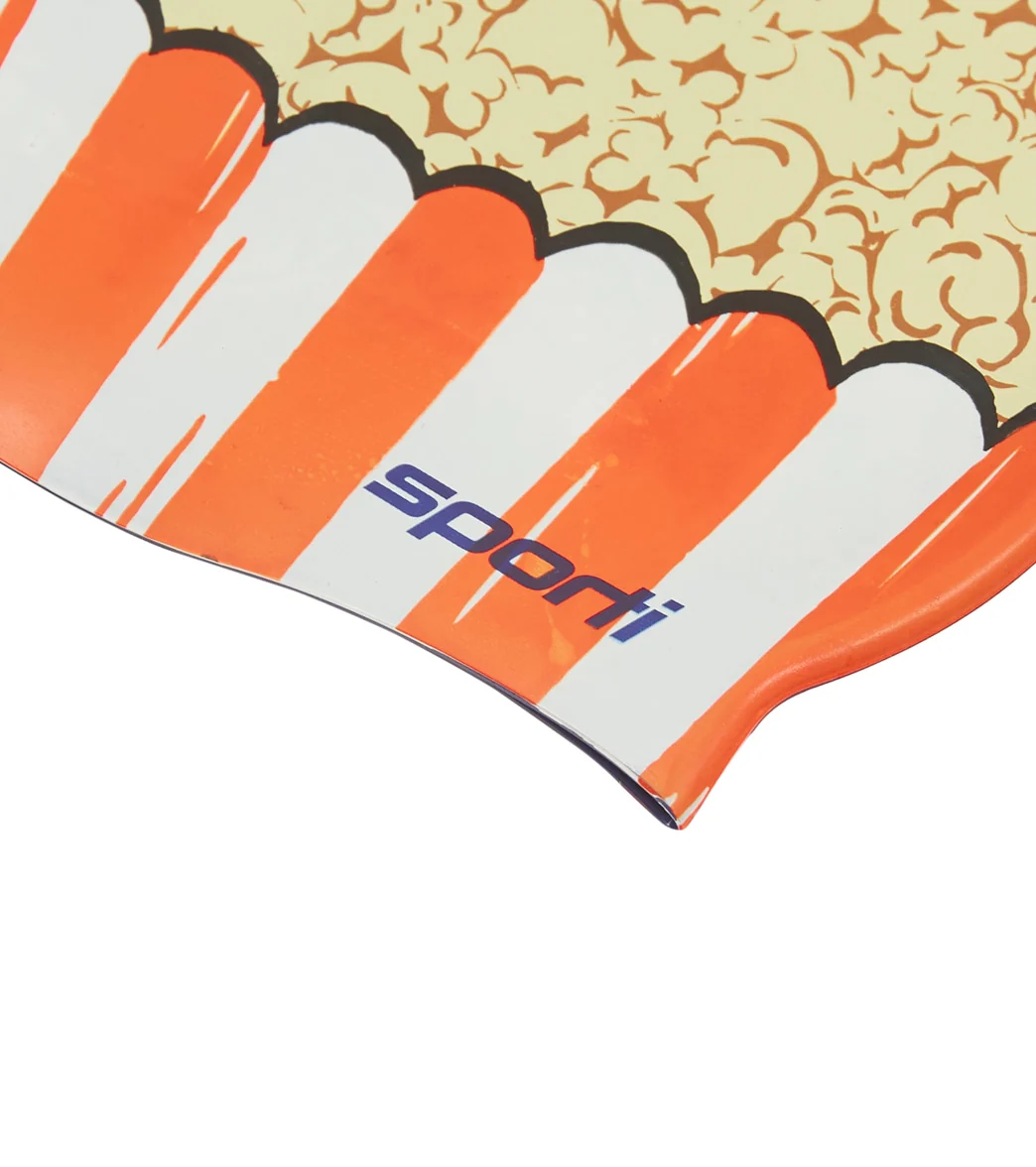 Sporti Popcorn Silicone Swim Cap Jr. - Image 4