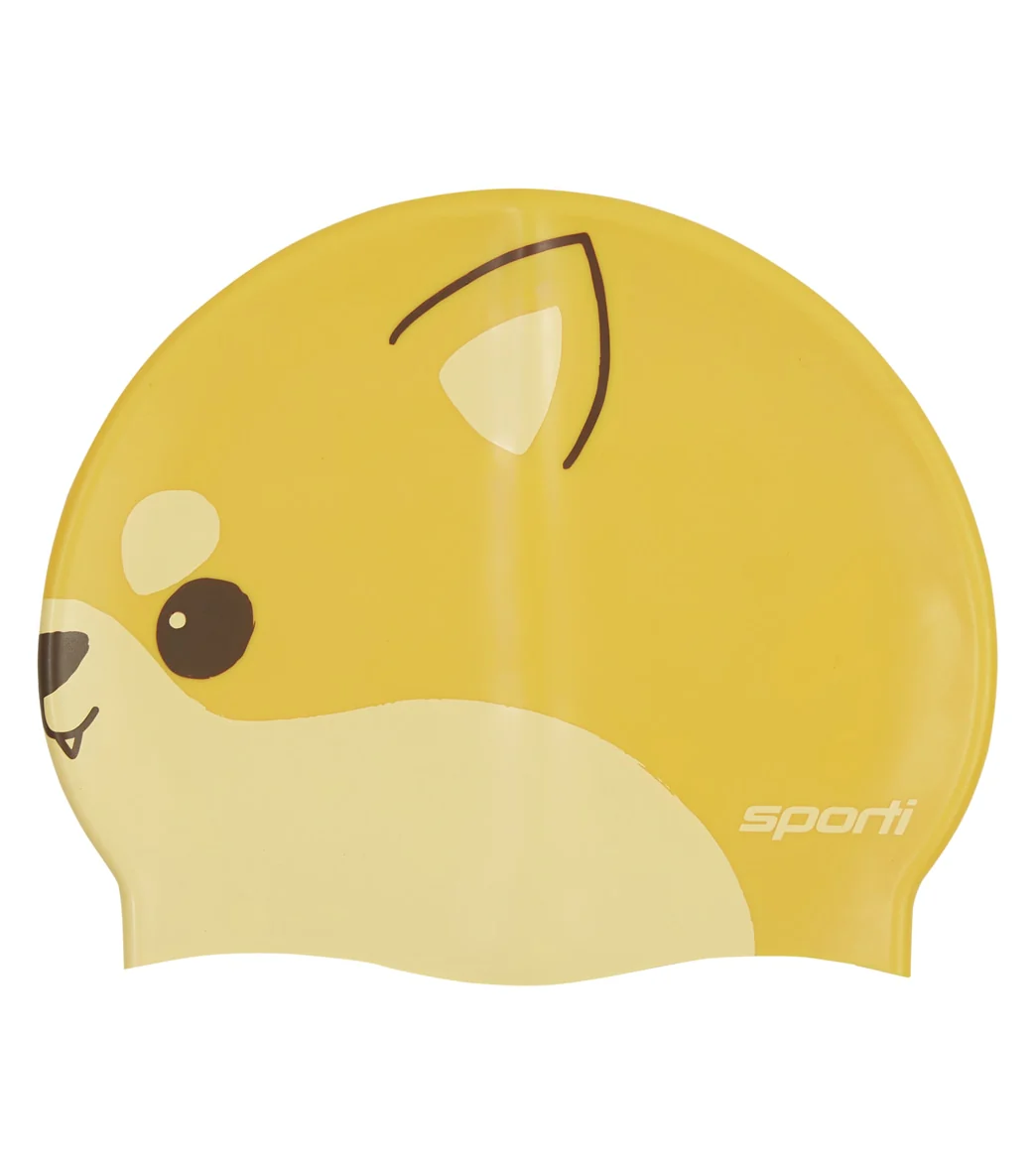 Sporti Shiba Inu Silicone Swim Cap Jr. - Image 2