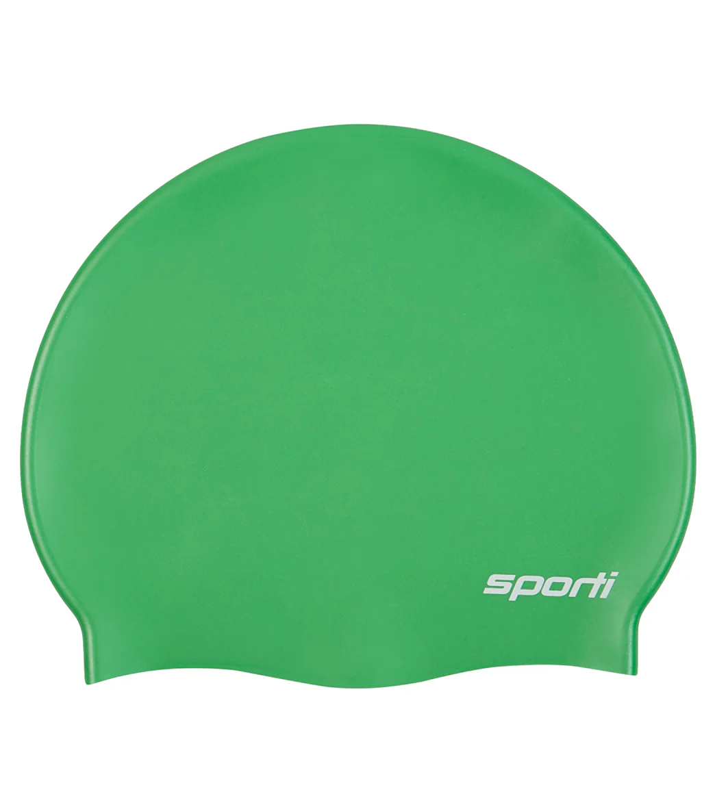 Sporti Silicone Swim Cap Set of 3 - Image 2