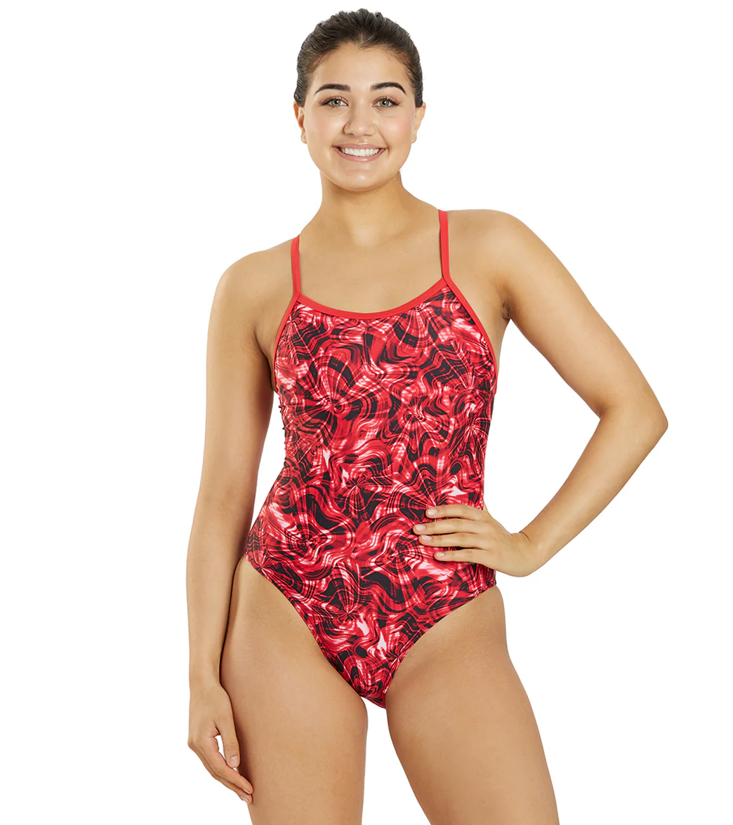 Sporti Sonic Bloom Thin Strap One Piece Swimsuit (22-40) - Image 20