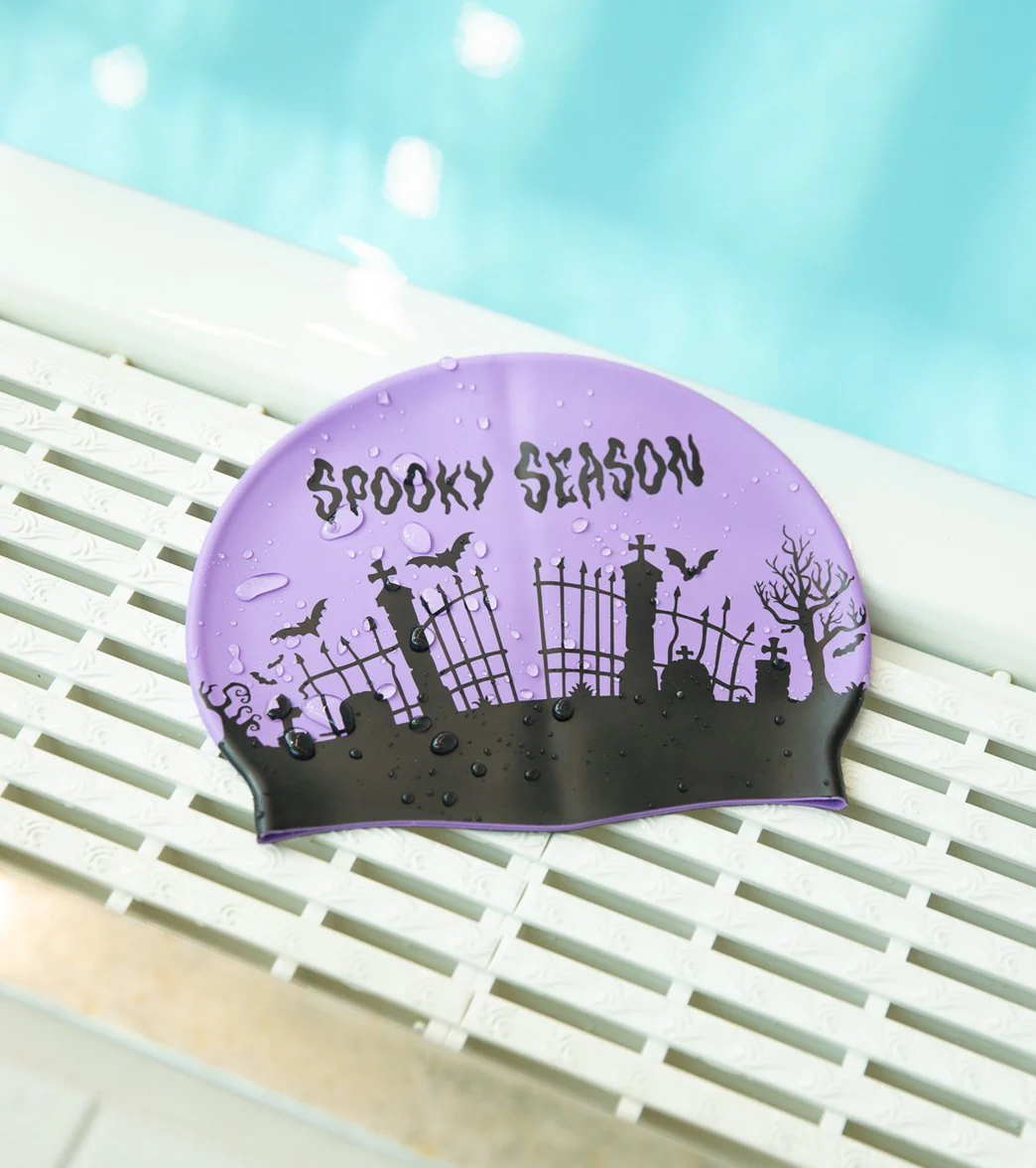 Sporti Spooky Season Silicone Swim Cap - Image 8