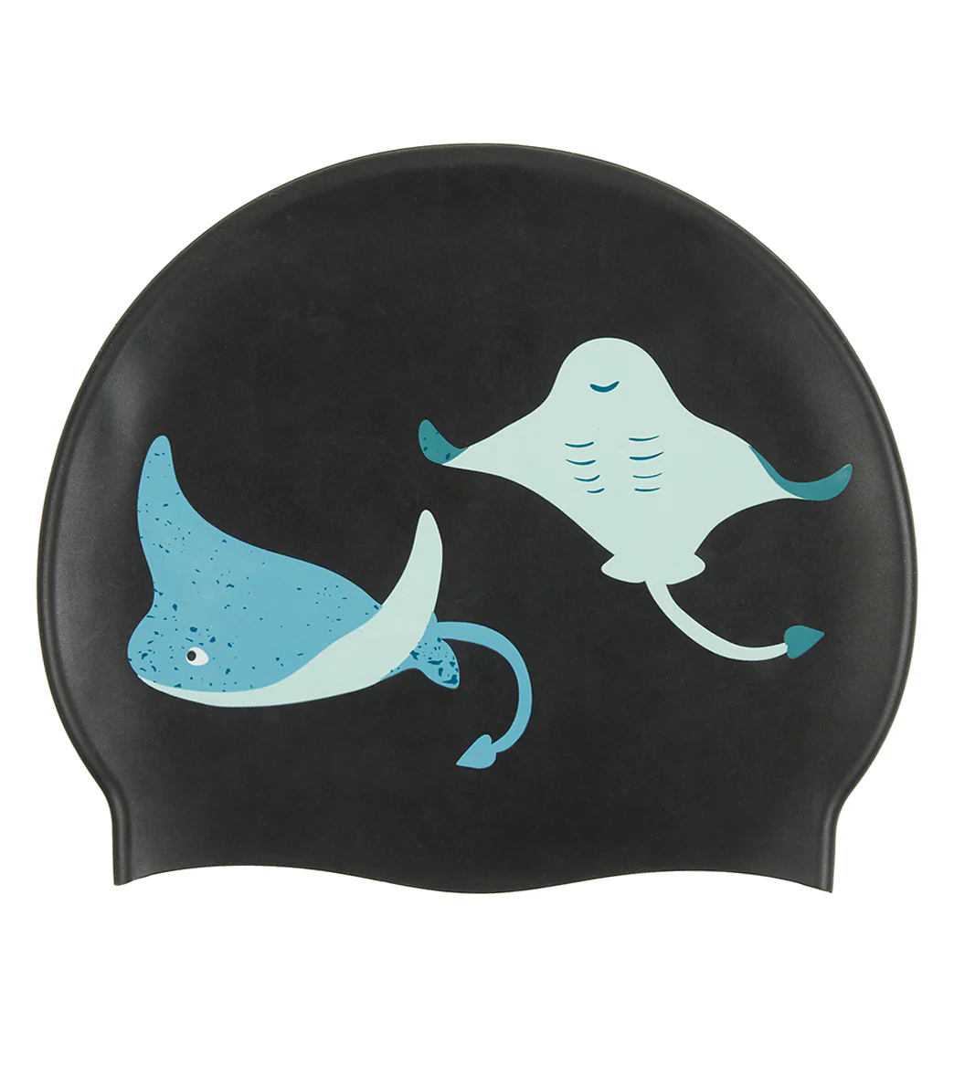 Sporti Stingray Fever Silicone Swim Cap - Image 3