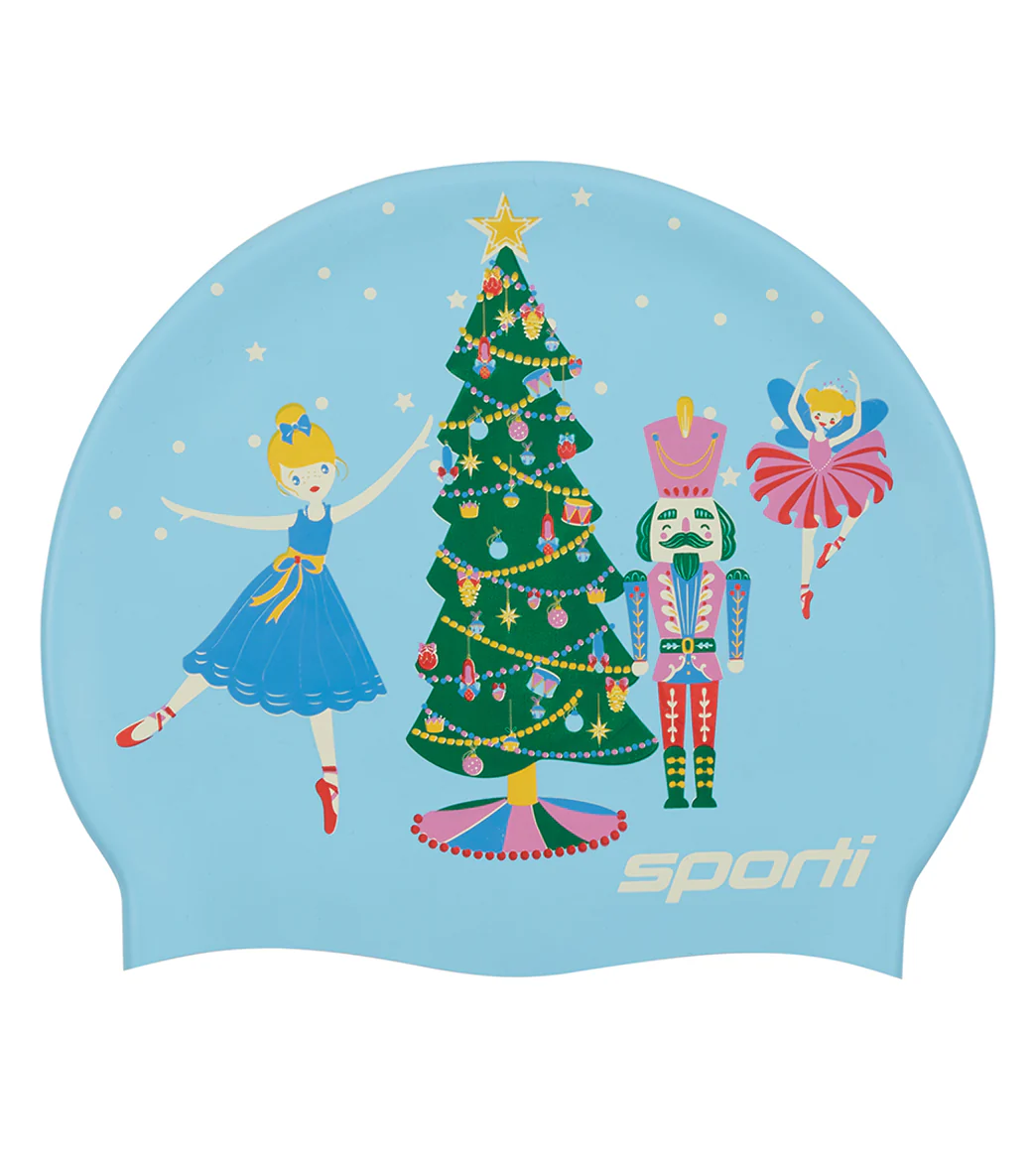 Sporti Sugar Plum Silicone Swim Cap - Image 4