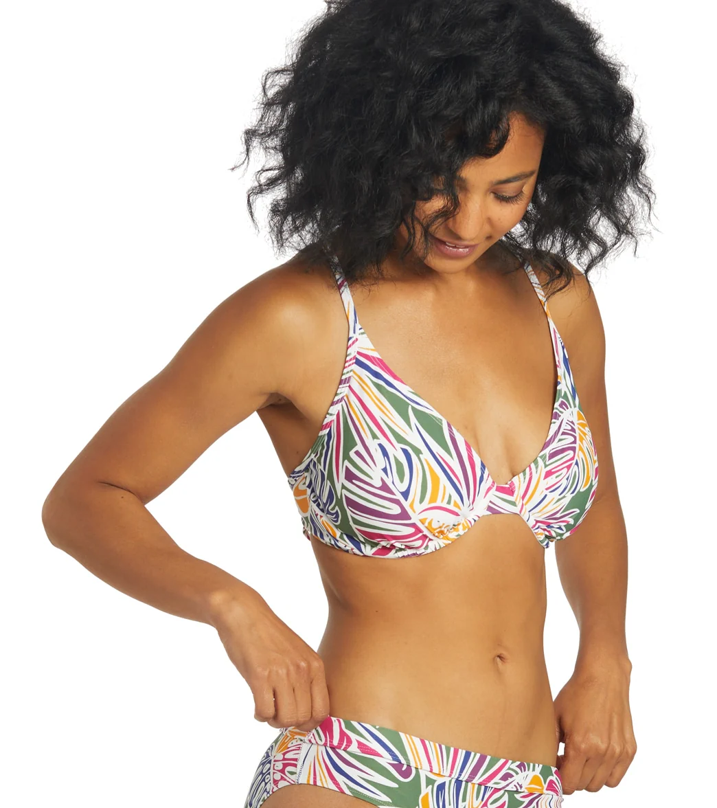Sporti Tropical Palm Underwire Bikini Top (D/DD/E/F) - Image 2
