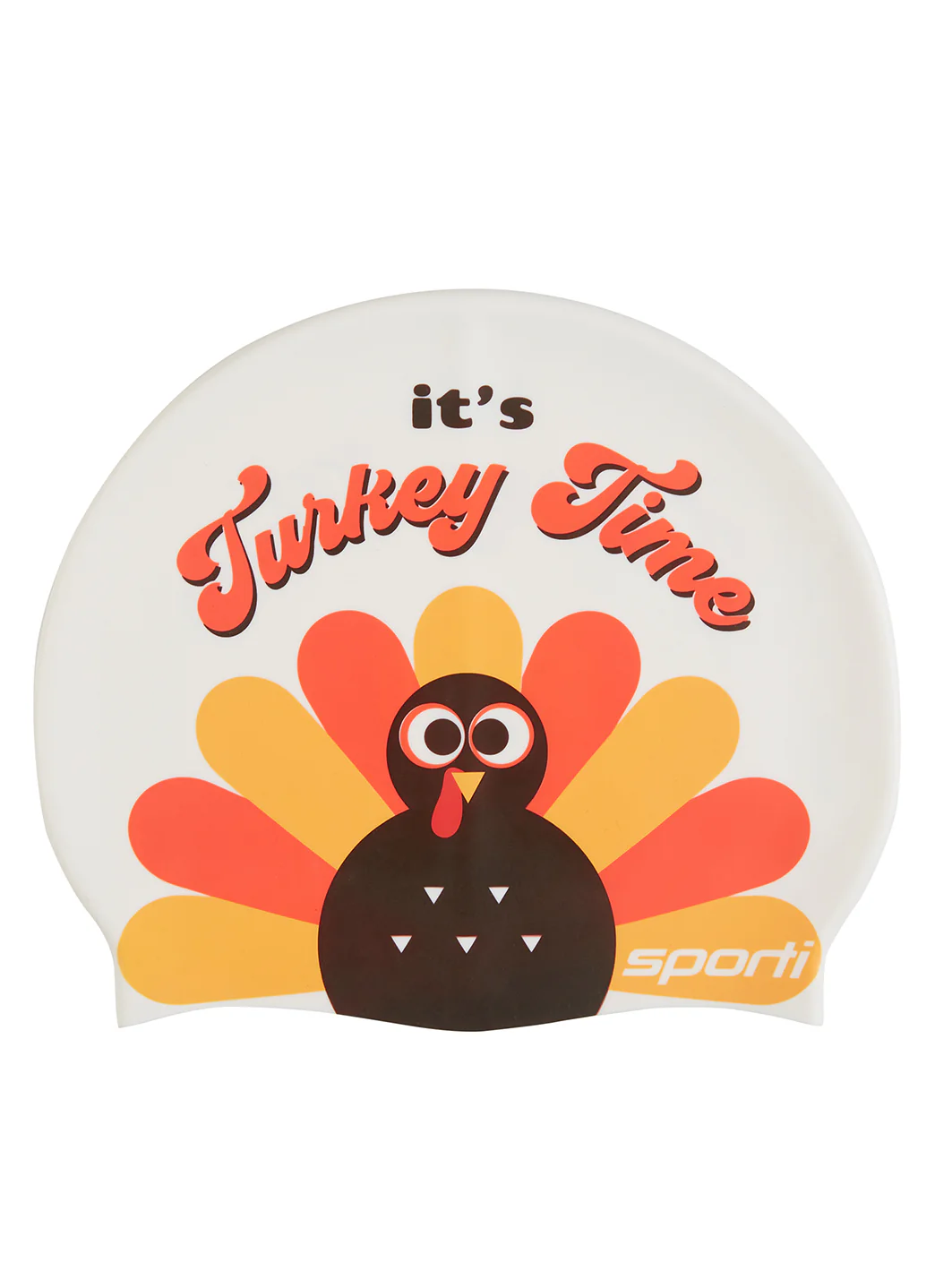 Sporti Turkey Time Silicone Swim Cap