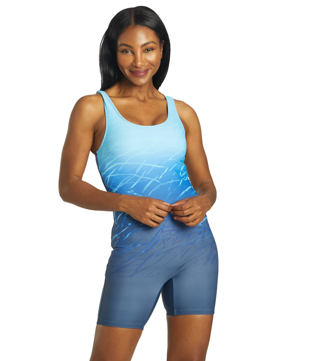 Sporti Unitard Printed Ombre One Piece Swimsuit - Image 9