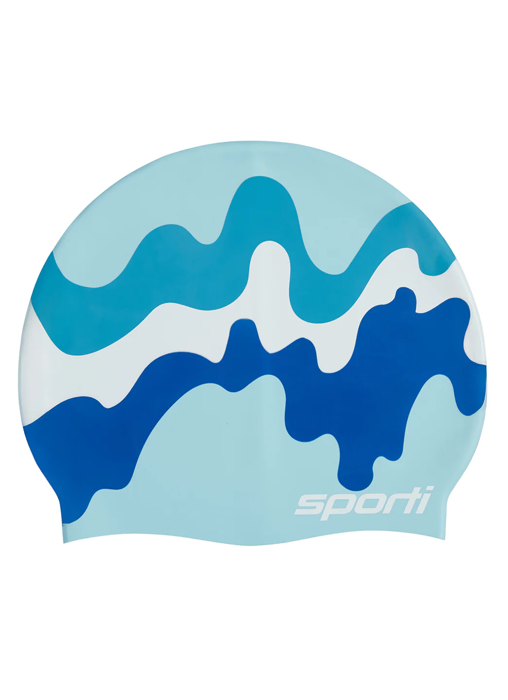 Sporti Wave Hello Silicone Swim Cap - Image 2