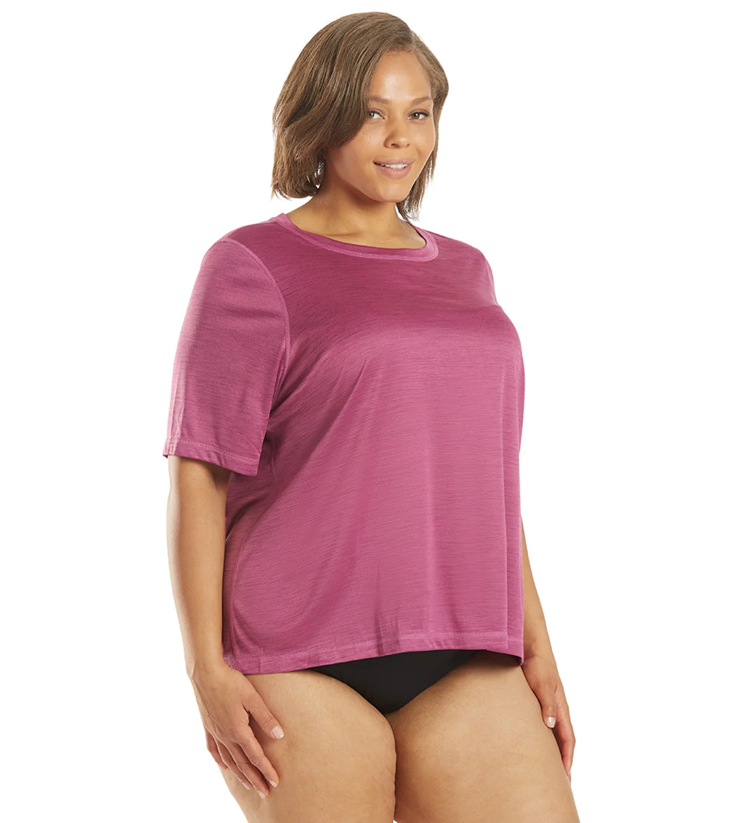 Sporti Women's Plus Size S/S Hybrid UPF 50+ Sun Shirt - Image 11