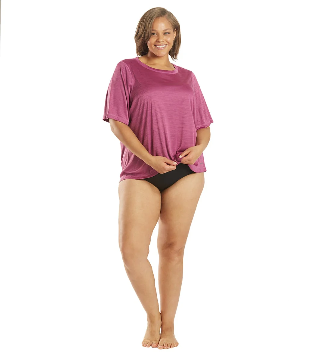 Sporti Women's Plus Size S/S Hybrid UPF 50+ Sun Shirt - Image 13