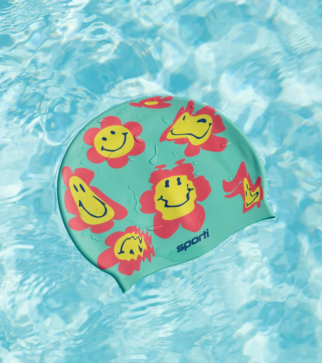 Sporti x Alex & Gretchen Walsh Groovy Silicone Swim Cap - Image 6