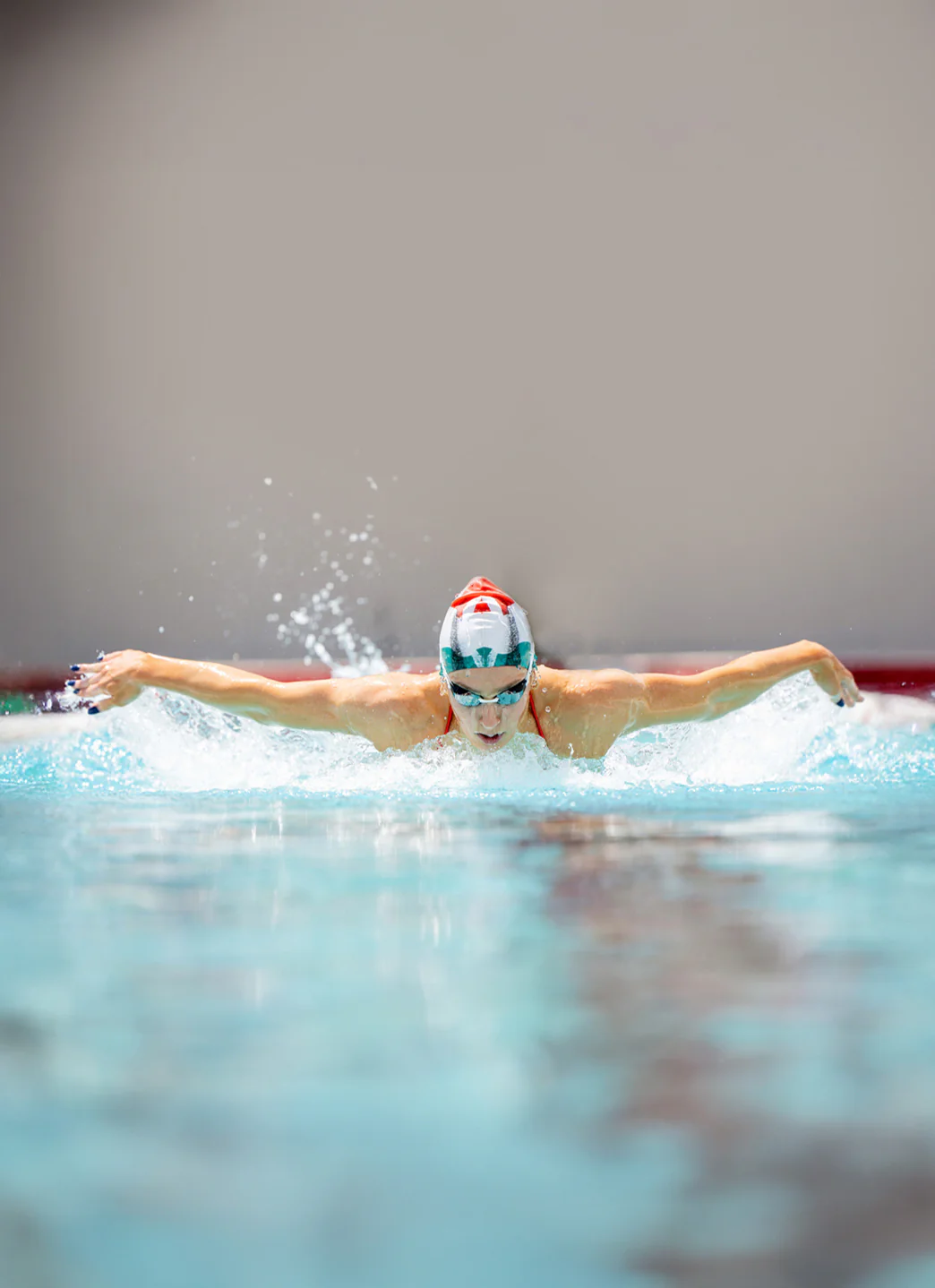 Sporti x Alex & Gretchen Walsh Retro Pop Silicone Swim Cap - Image 4