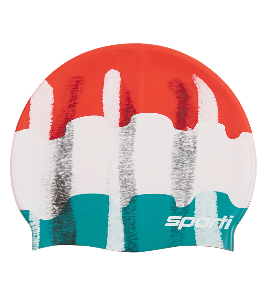 Sporti x Alex & Gretchen Walsh Retro Pop Silicone Swim Cap - Image 5