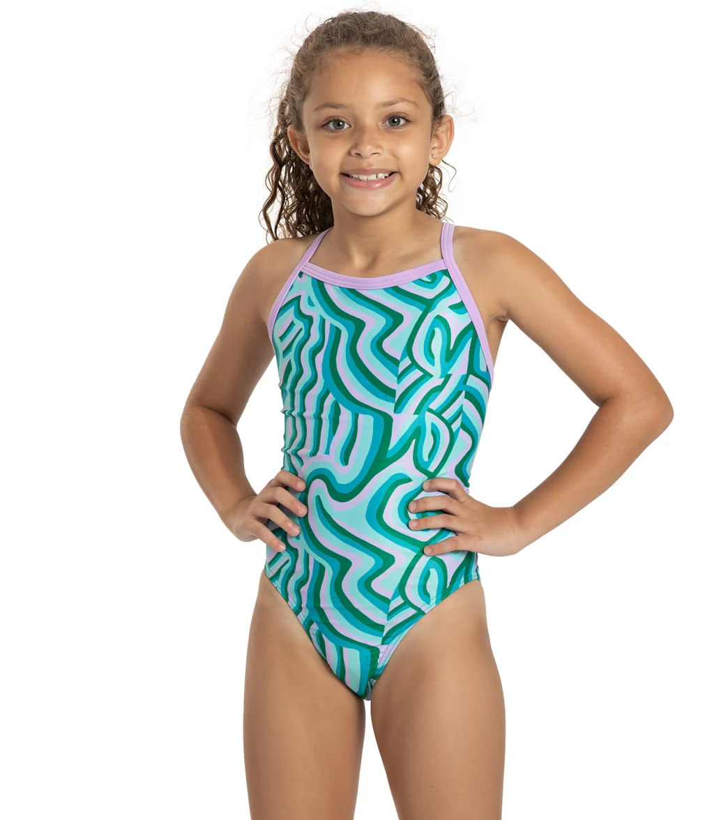 Sporti x Alex & Gretchen Walsh Whimsy Thin Strap One Piece Swimsuit Youth (22-28) - Image 9