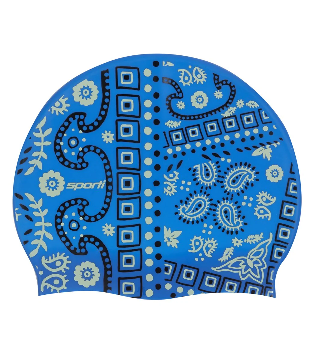 Sporti x Alex Walsh Boho Bandana Silicone Swim Cap - Image 2