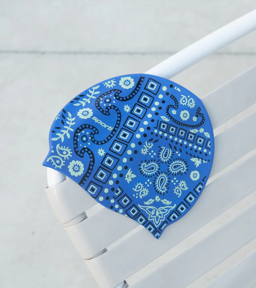 Sporti x Alex Walsh Boho Bandana Silicone Swim Cap - Image 5