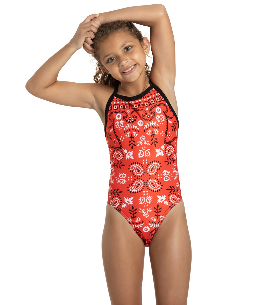 Sporti x Alex Walsh Boho Bandana Thin Strap One Piece Swimsuit Youth (22-28) - Image 9