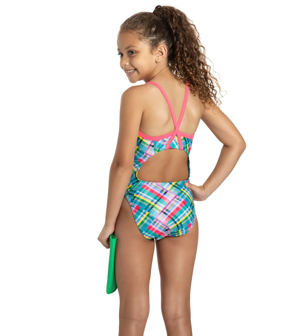 Sporti x Alex Walsh Madras Mania Thin Strap One Piece Swimsuit Youth (22-28) - Image 3