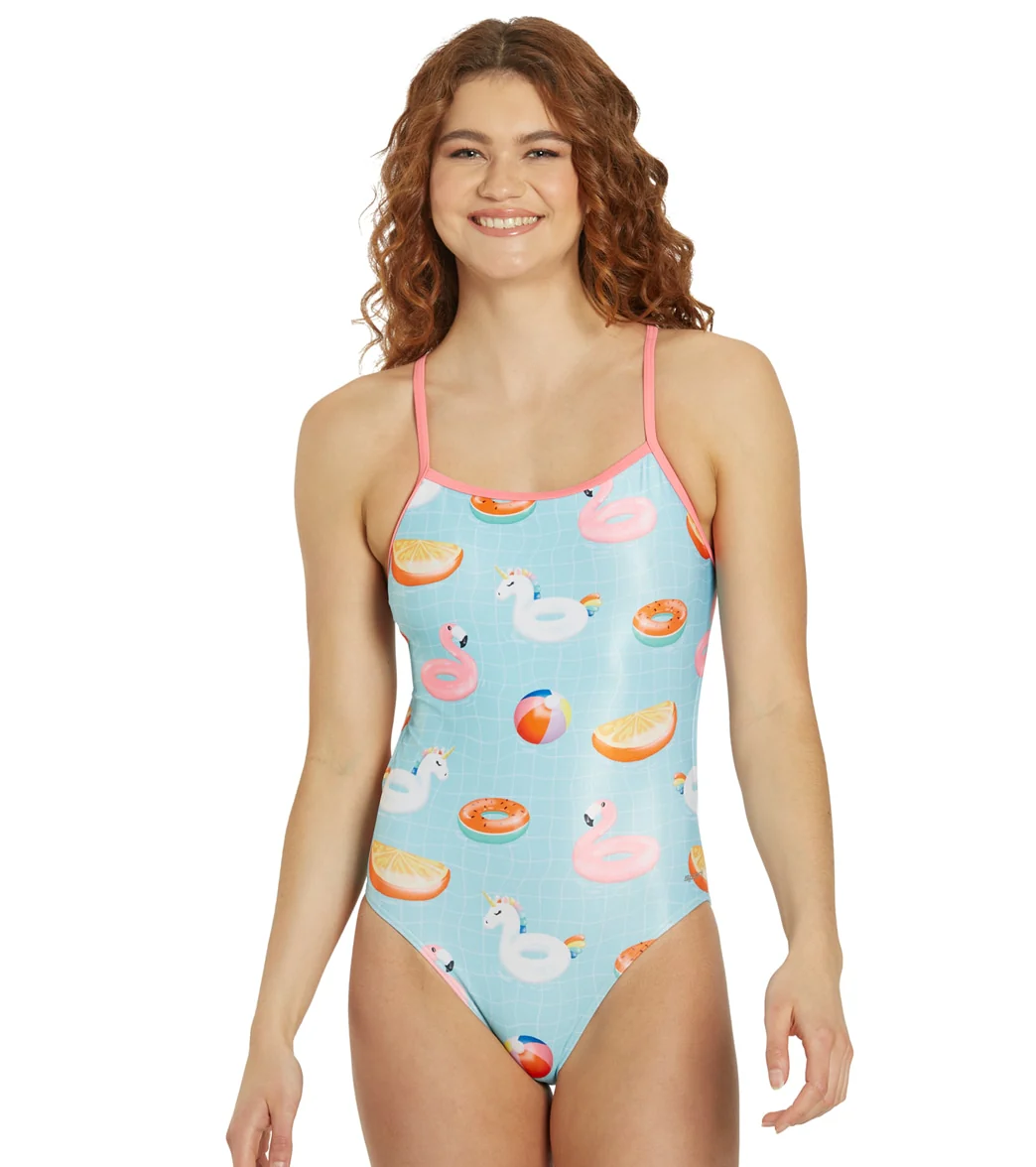 Sporti x Alex Walsh Pool Party Robyn Micro Back One Piece Swimsuit (26-40) - Image 6