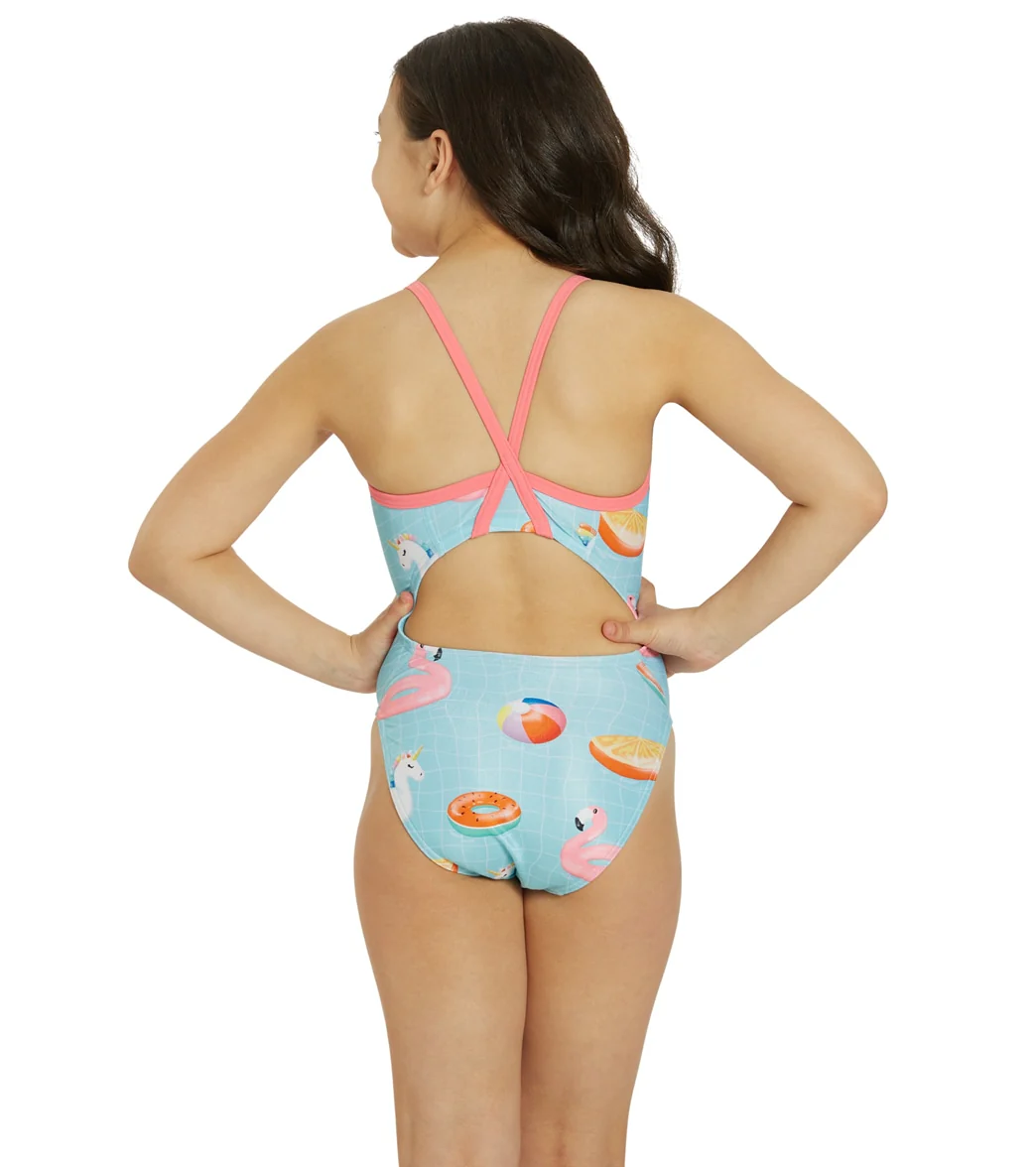 Sporti x Alex Walsh Pool Party Thin Strap One Piece Swimsuit Youth (22-28) - Image 4