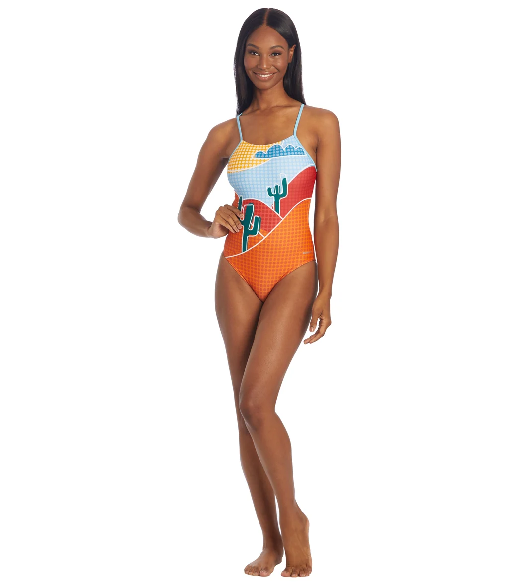 Sporti x aLILscribble Limited Edition Polka Dot Desert Micro Back One Piece Swimsuit - Image 8