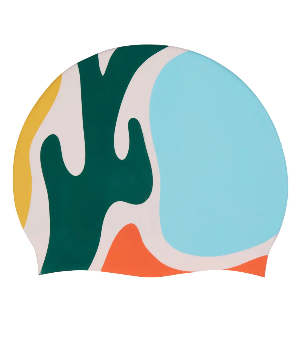 Sporti x aLILscribble Limited Edition Summer Heat Silicone Swim Cap - Image 5