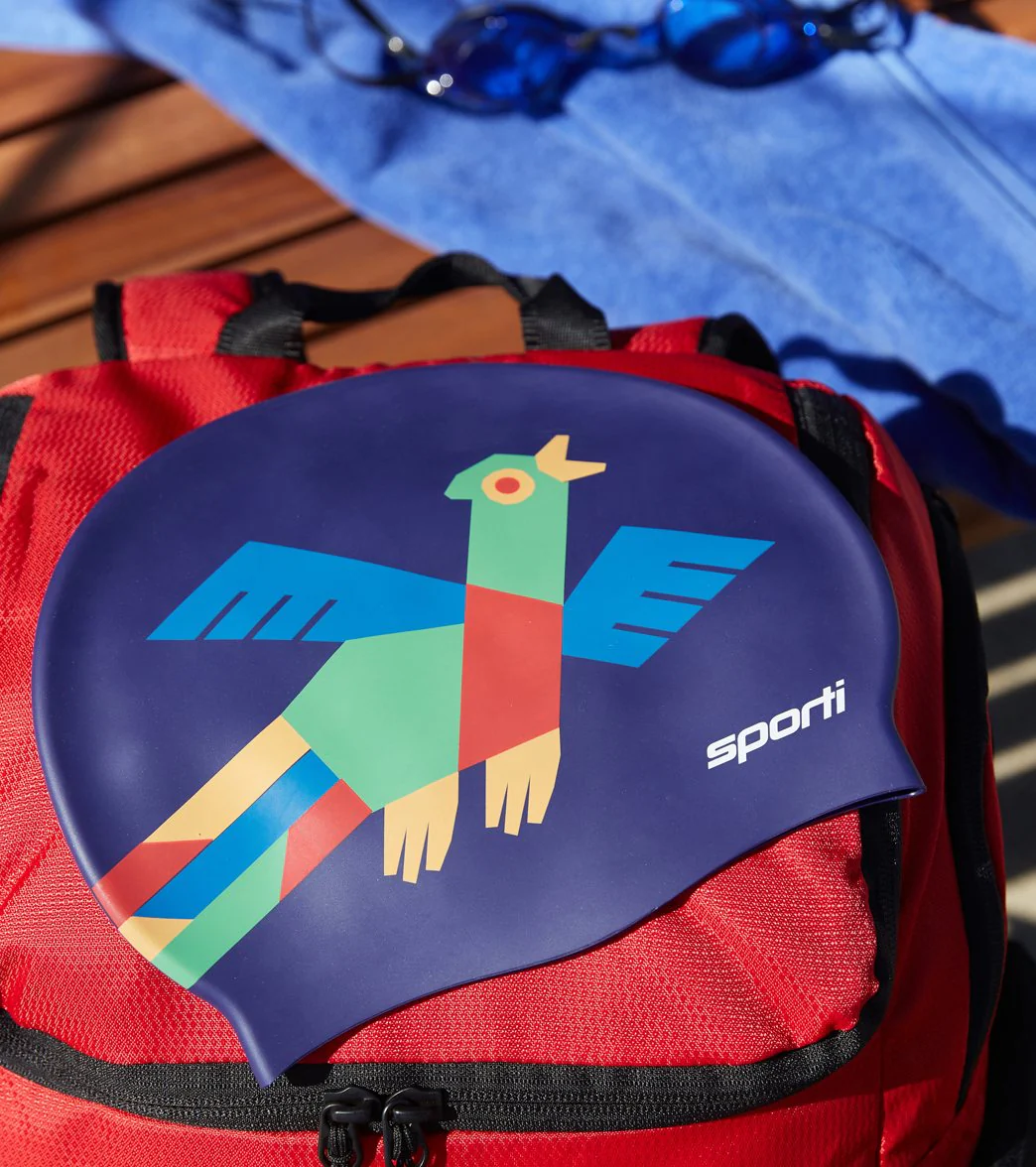 Sporti x Damian Orellana Limited Edition Laguna Silicone Swim Cap - Image 6