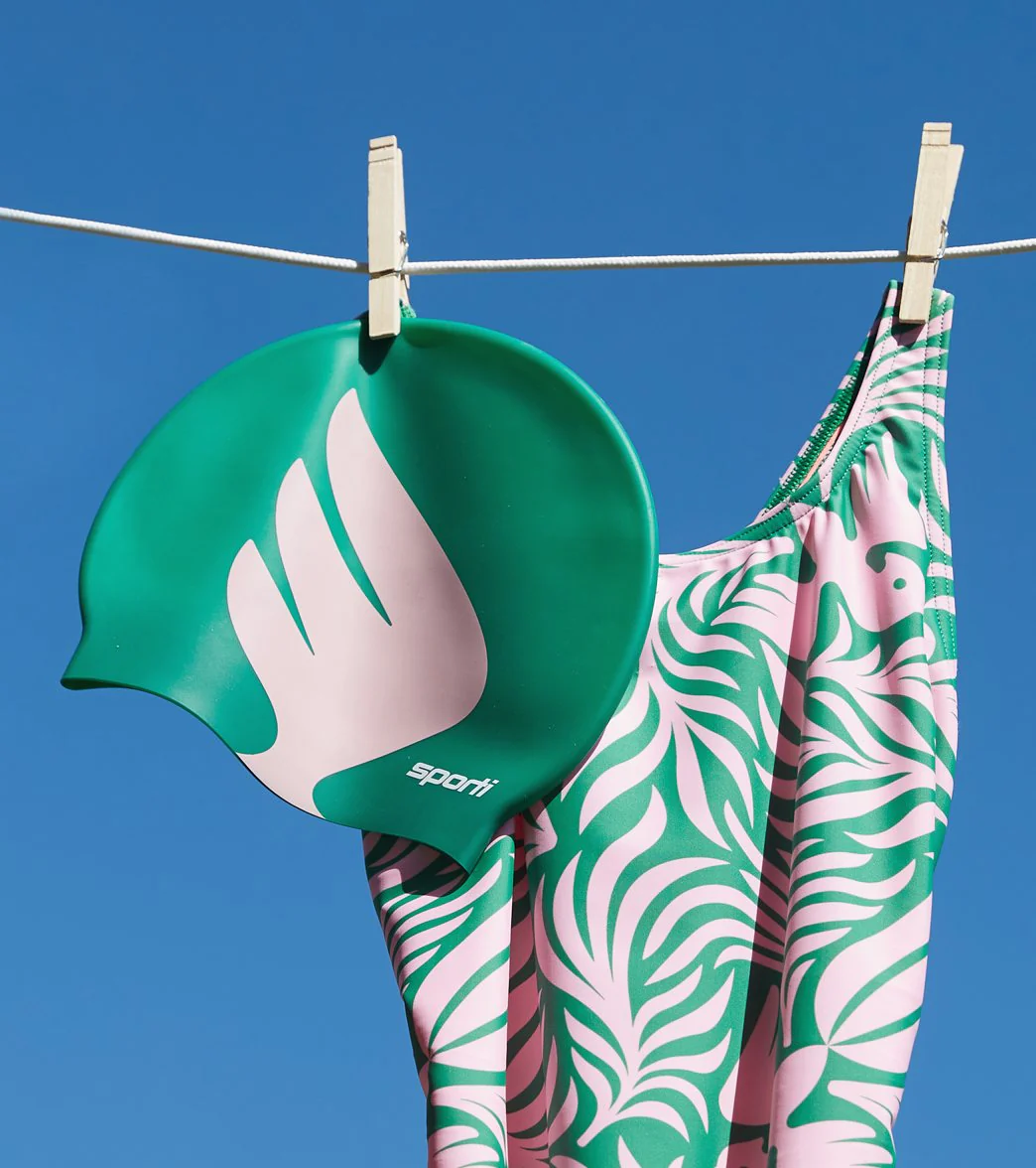 Sporti x Damian Orellana Limited Edition Primavera Silicone Swim Cap - Image 6