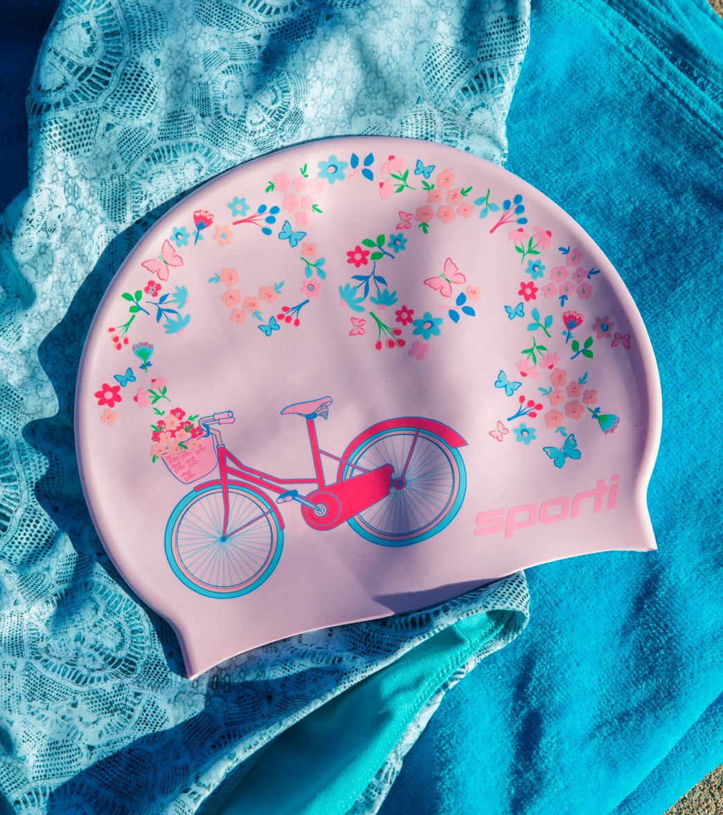 Sporti x Emma Weyant Catalina Island Silicone Swim Cap - Image 6