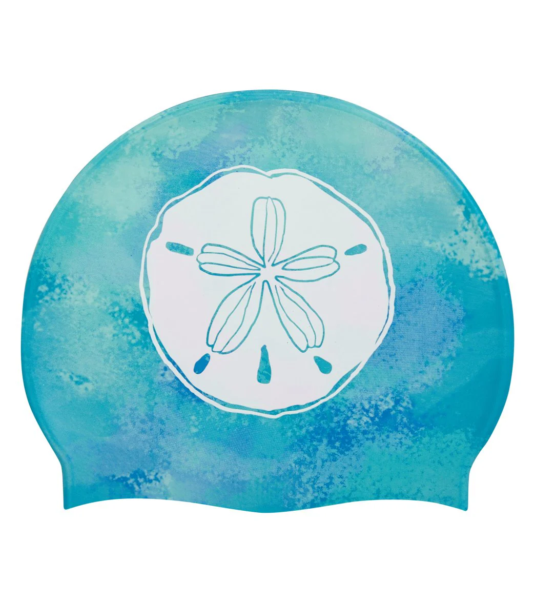Sporti x Emma Weyant Sand Dollar Silicone Swim Cap - Image 3