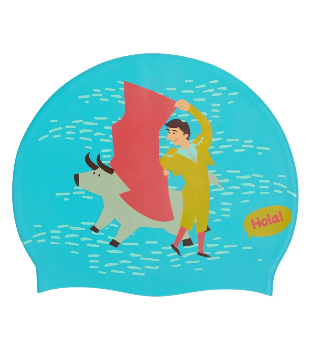 Sporti x Gretchen Walsh Barcelona Silicone Swim Cap - Image 3