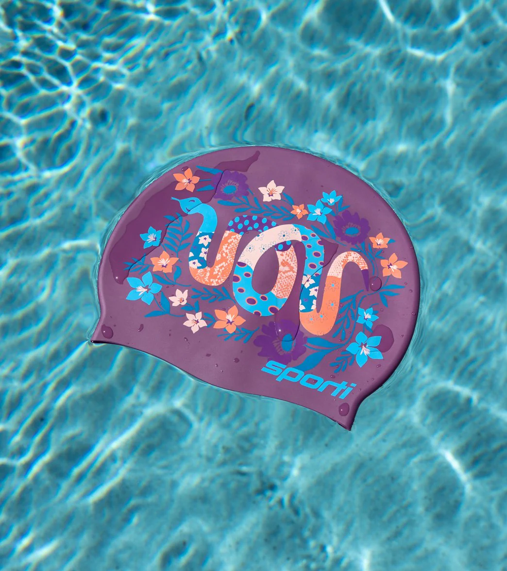 Sporti x Gretchen Walsh Desert Python Silicone Swim Cap - Image 14