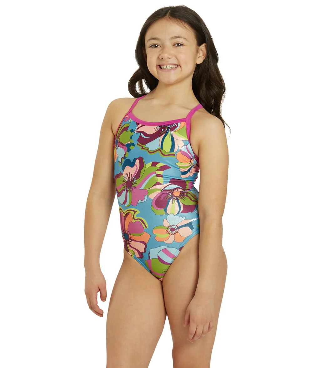 Sporti x Gretchen Walsh In Bloom Thin Strap One Piece Swimsuit Youth (22-28) - Image 7