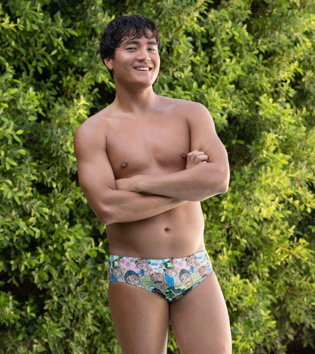 Sporti x Mat Chavez Limited Edition Chlorine Machines Brief Swimsuit - Image 3