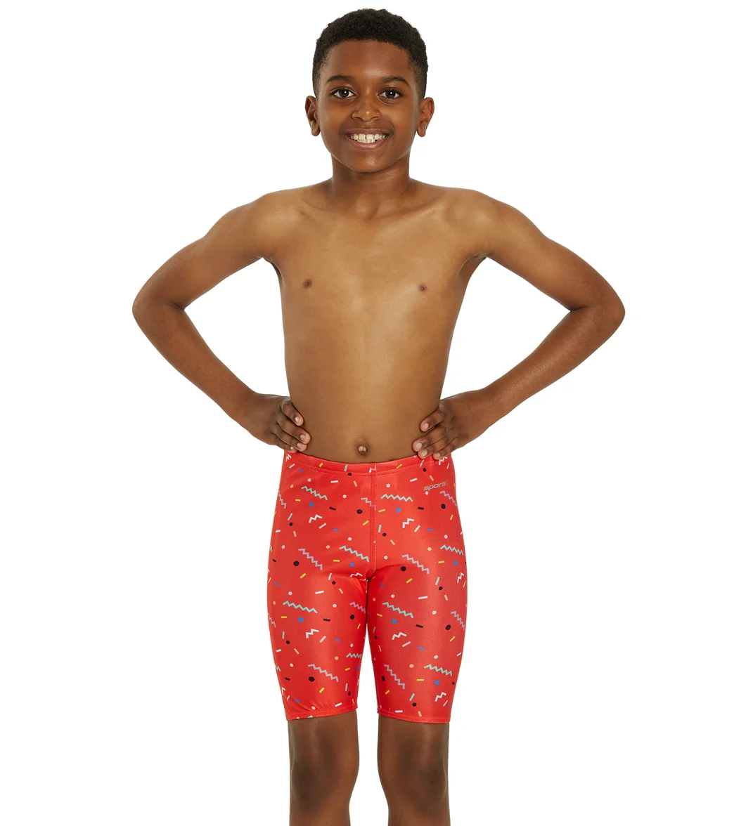Sporti x Shaine Casas Confetti Jammer Swimsuit Youth (22-28) - Image 3