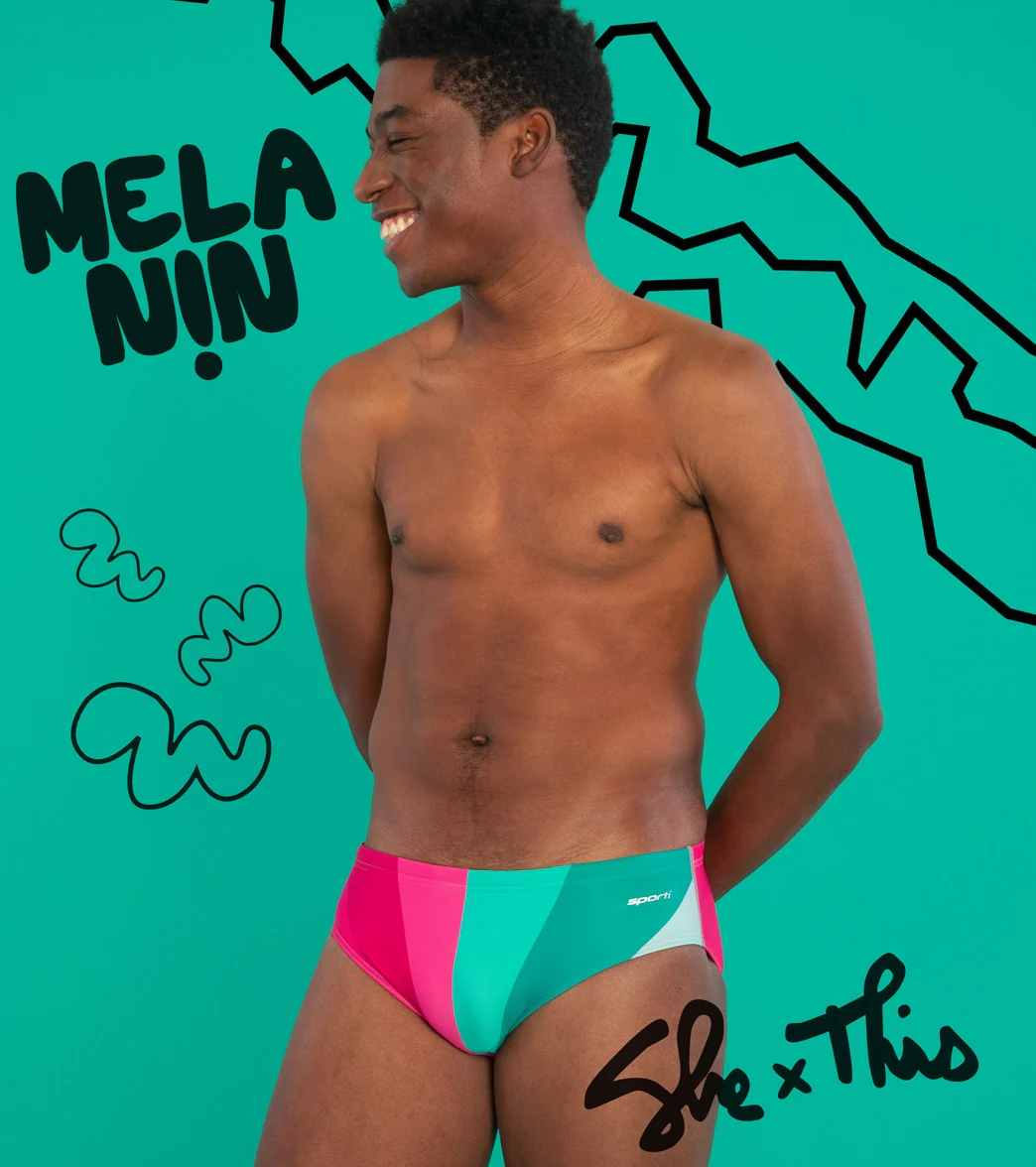 Sporti x She Is This Limited Edition Melanin Brief Swimsuit - Image 11