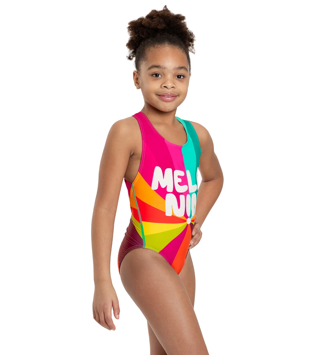 Sporti x She Is This Limited Edition Melanin Wide Strap Cross Back One Piece Swimsuit Youth (22-28) - Image 4