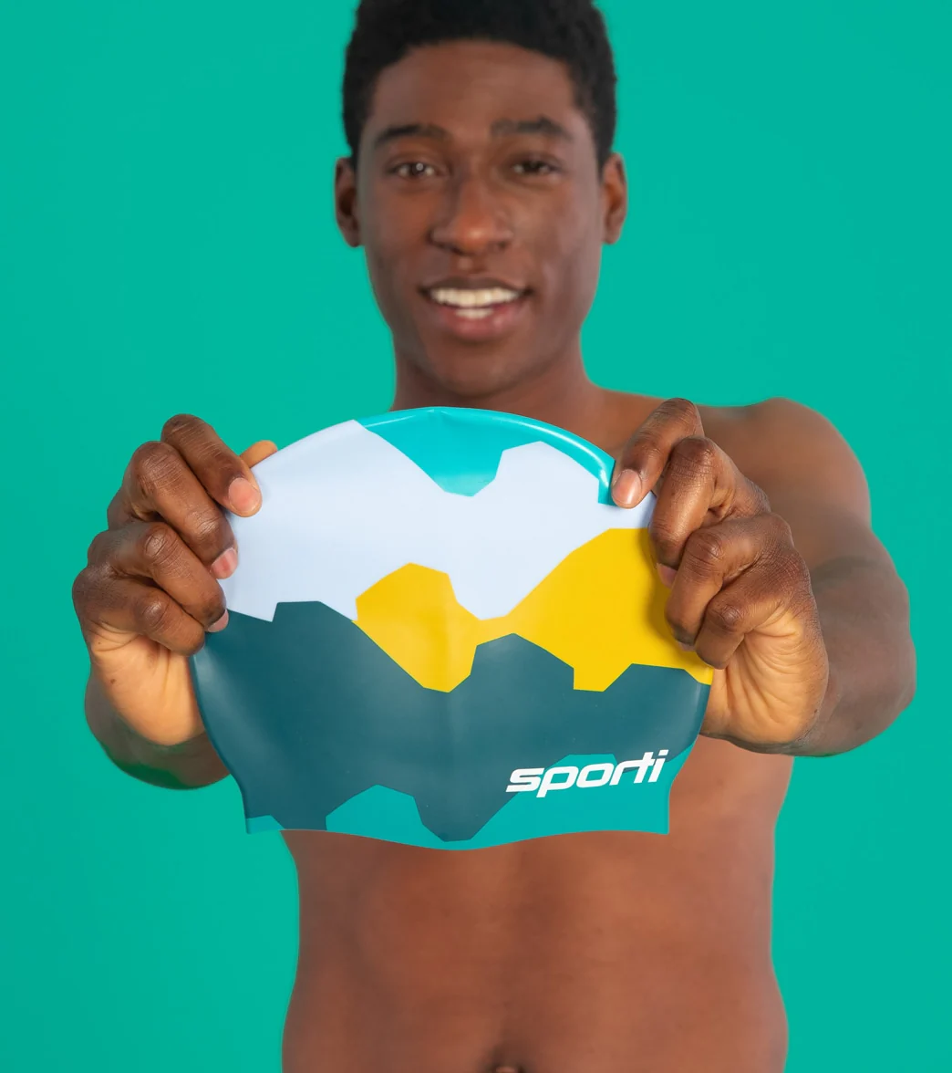 Sporti x She Is This Limited Edition Mountain Silicone Swim Cap - Image 7