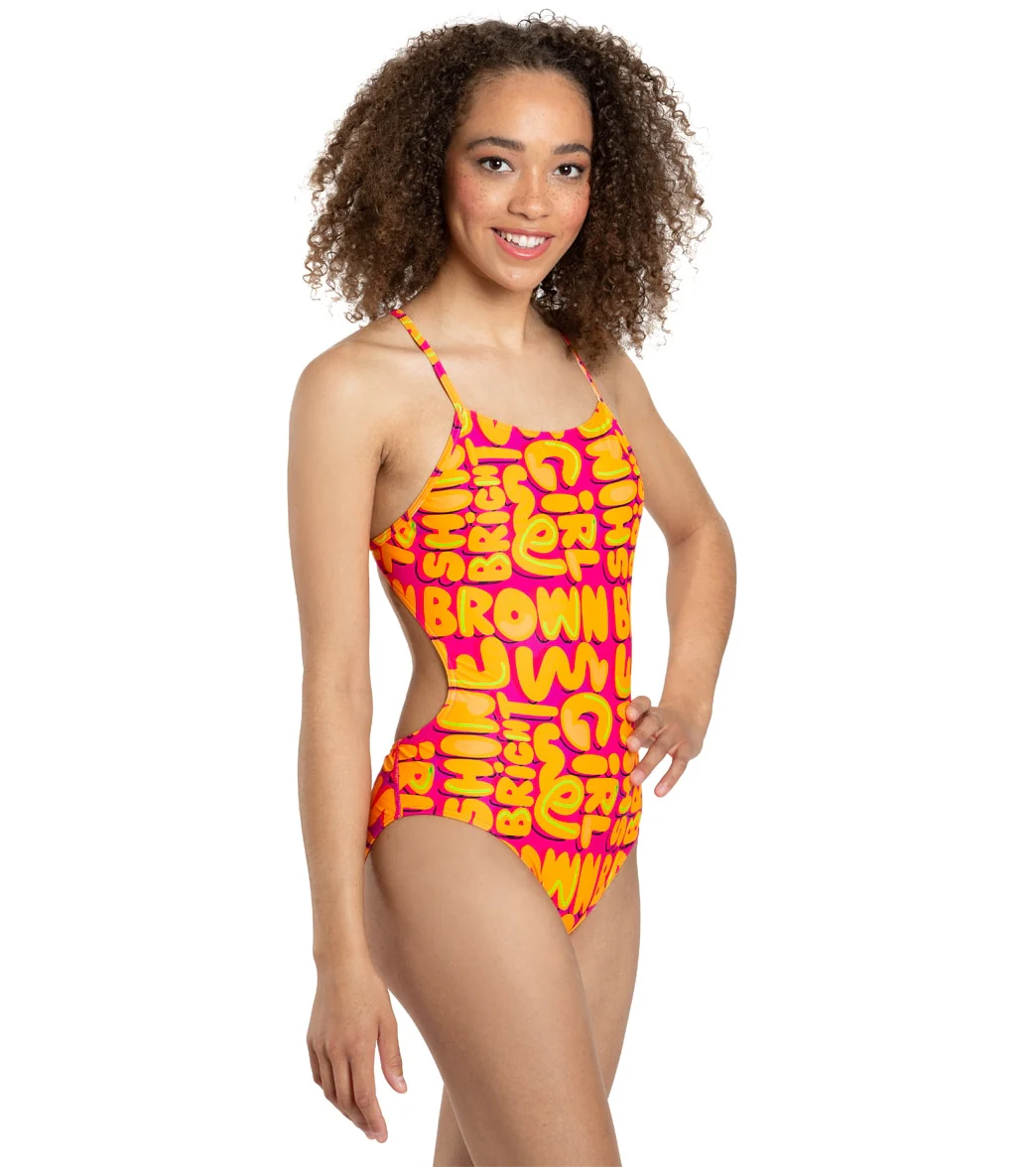 Sporti x She Is This Limited Edition Shine Bright Micro Back One Piece Swimsuit - Image 4
