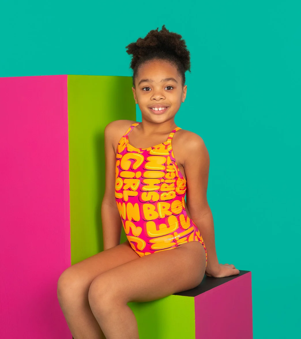 Sporti x She Is This Limited Edition Shine Bright Thin Strap One Piece Swimsuit Youth (22-28) - Image 8