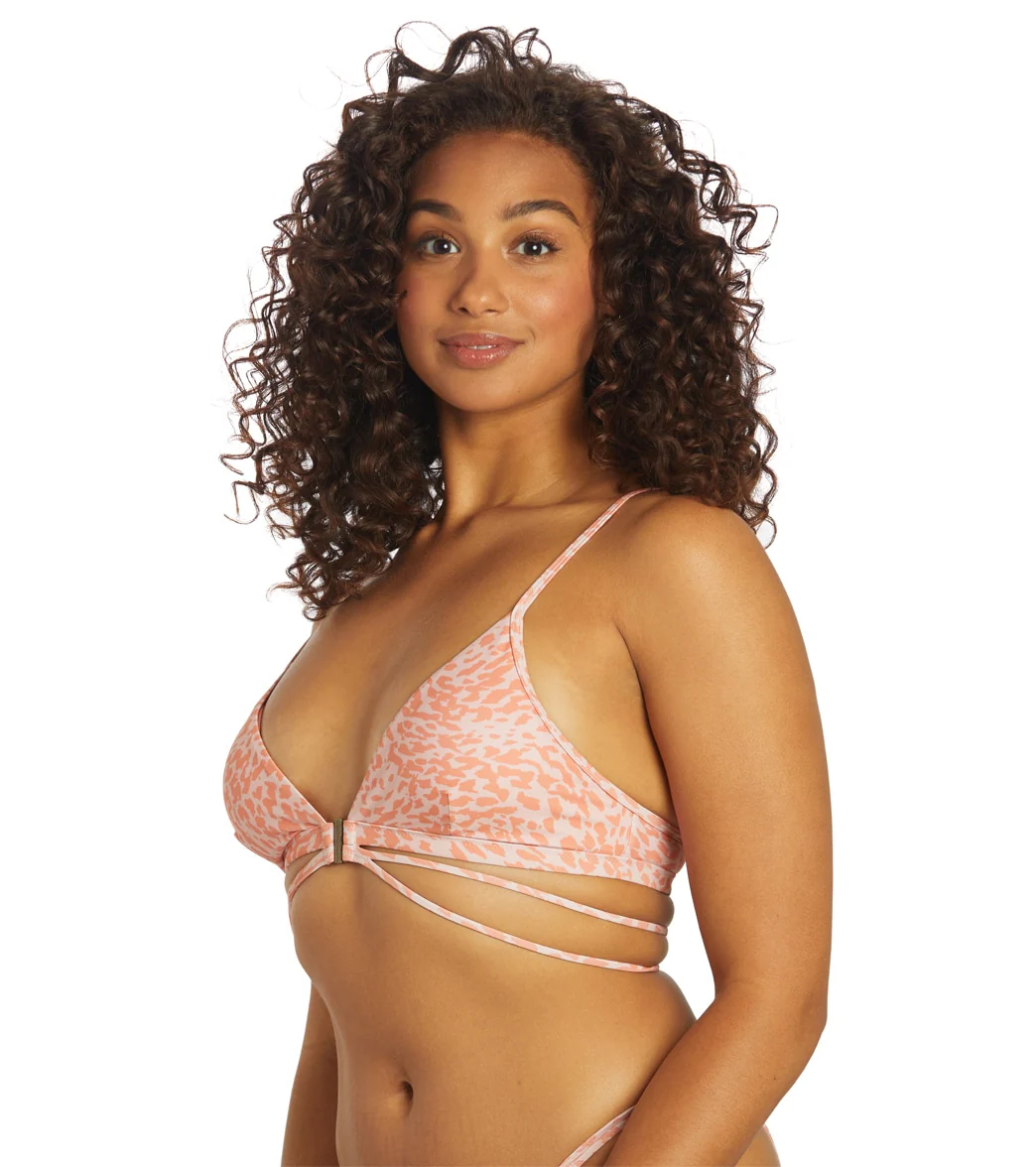 Sporti x Stef Corgel Daydream Cheetah Strappy Triangle Bikini Top - Image 10