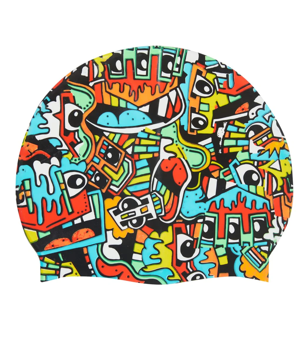 Sporti x Tyler Wallach Limited Edition Beauty Silicone Swim Cap - Image 2