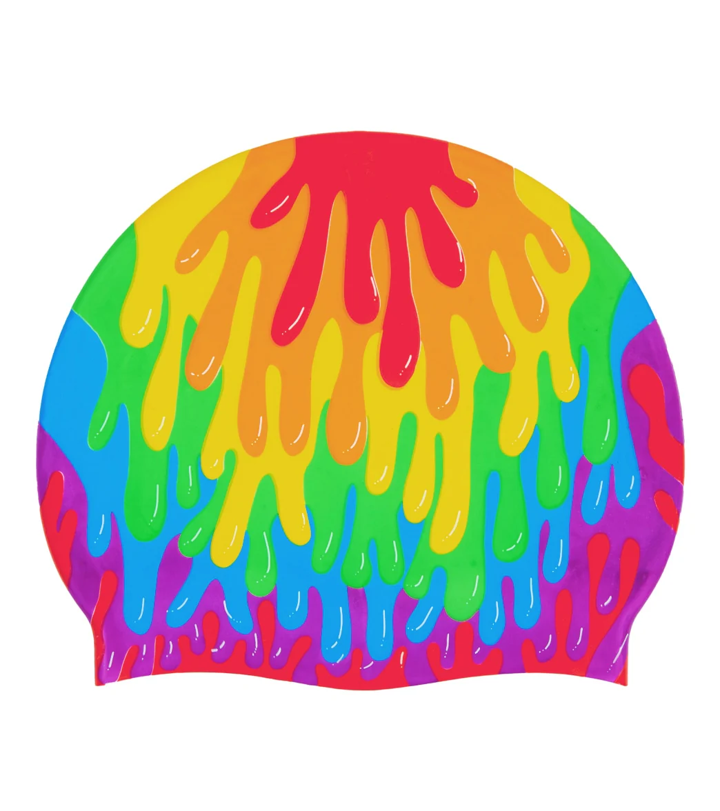 Sporti x Tyler Wallach Limited Edition Drip Silicone Swim Cap - Image 5