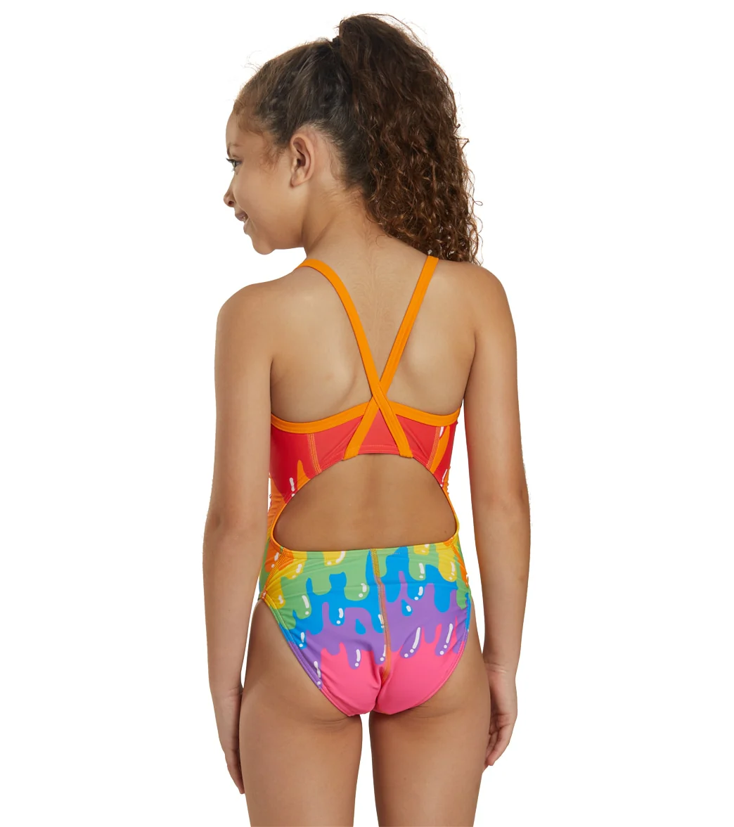Sporti x Tyler Wallach Limited Edition Studio Drip Thin Strap One Piece Swimsuit Youth (22-28) - Image 3