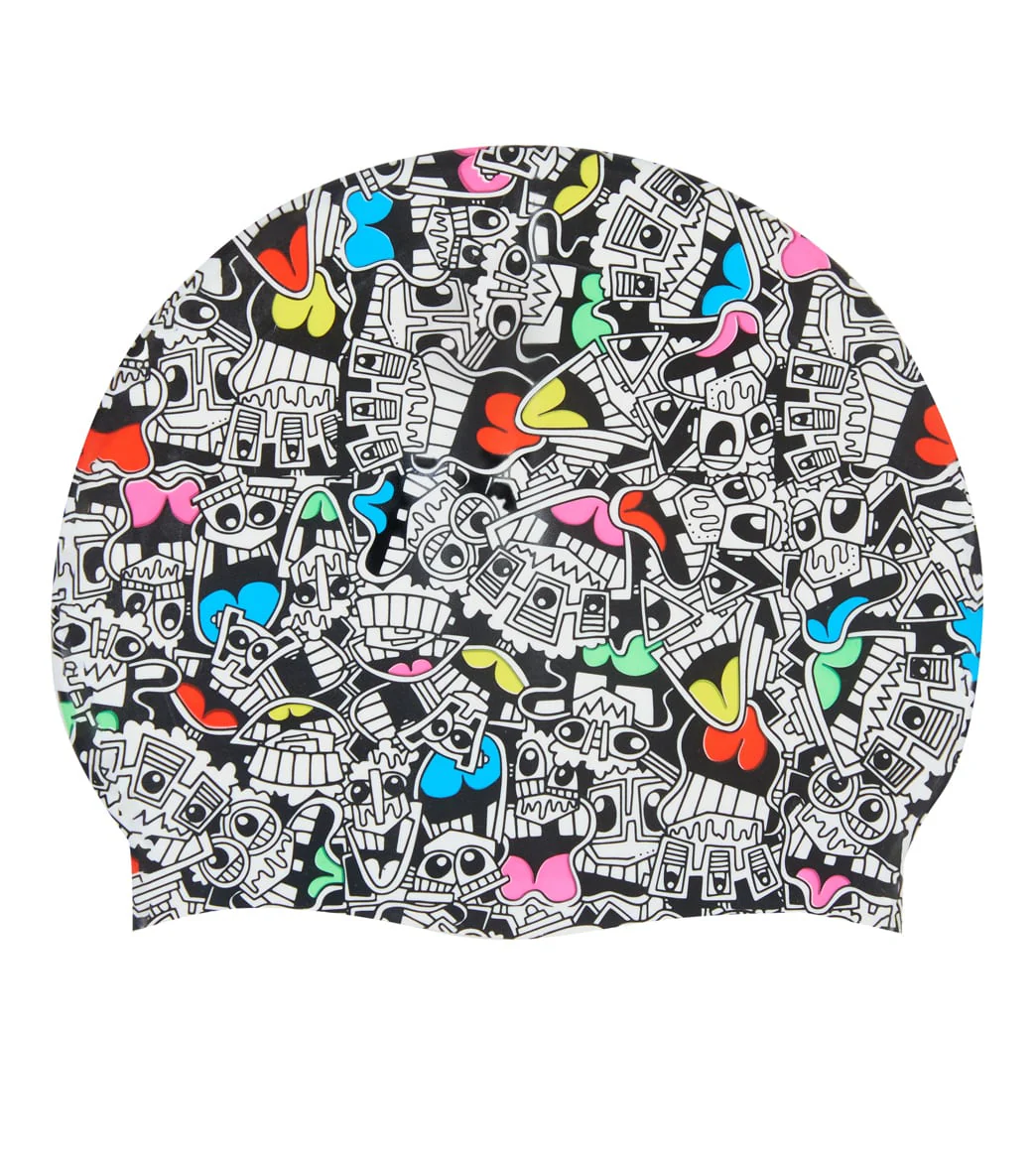 Sporti x Tyler Wallach Limited Edition Tongue Silicone Swim Cap - Image 3
