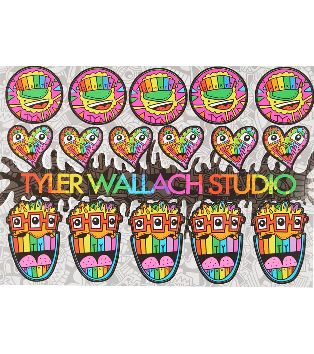 Sporti x Tyler Wallach Studio Limited Edition Sticker Sheet - Image 3