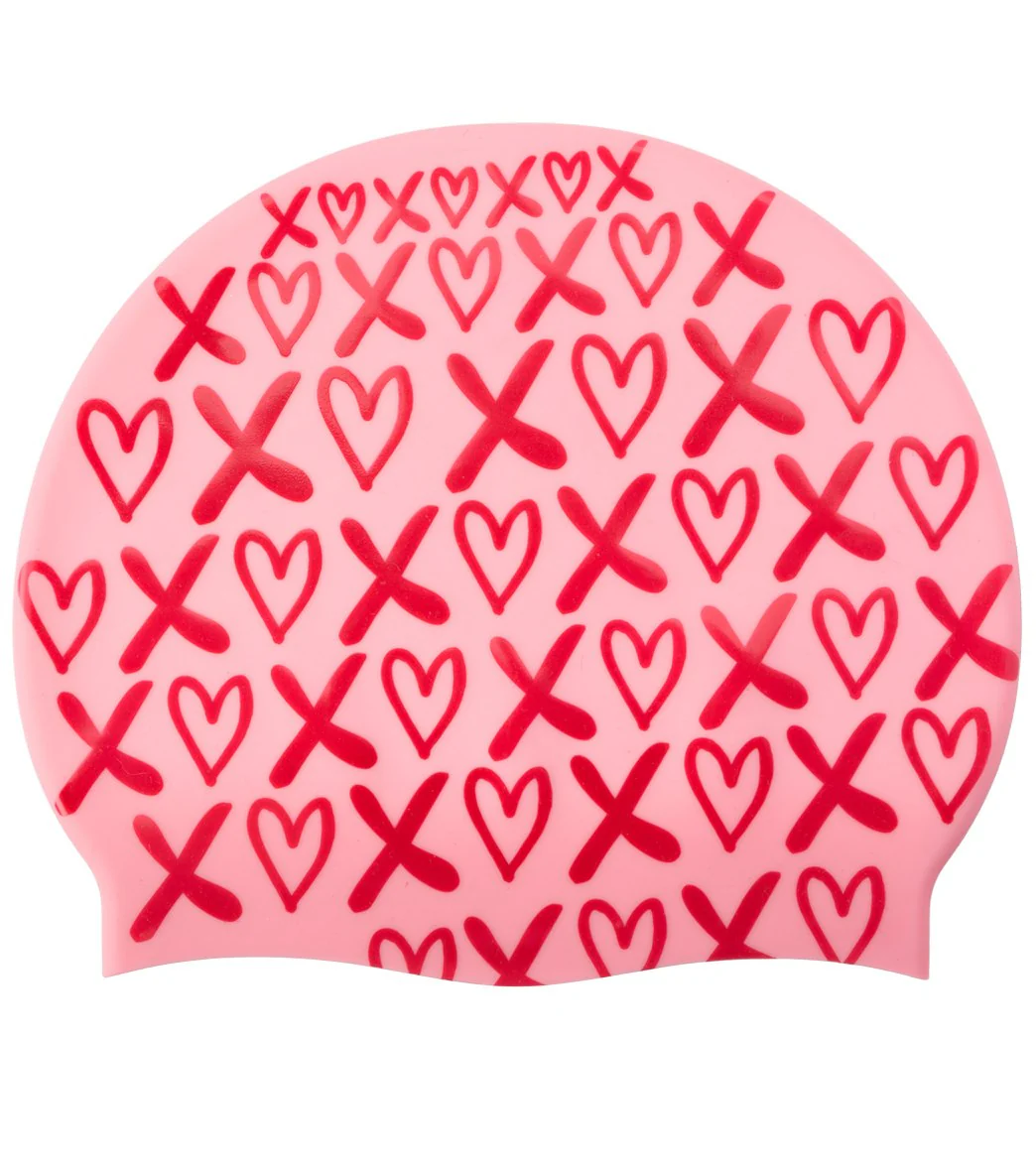 Sporti XOXO Silicone Swim Cap - Image 2