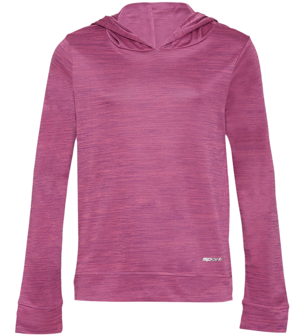 Sporti Youth Unisex L/S Hooded UPF 50+ Sun Shirt