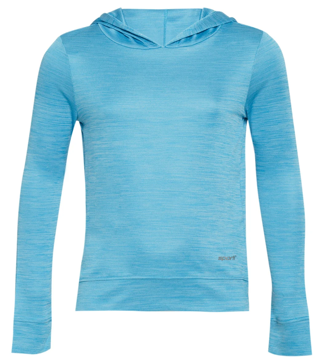 Sporti Youth Unisex L/S Hooded UPF 50+ Sun Shirt - Image 5