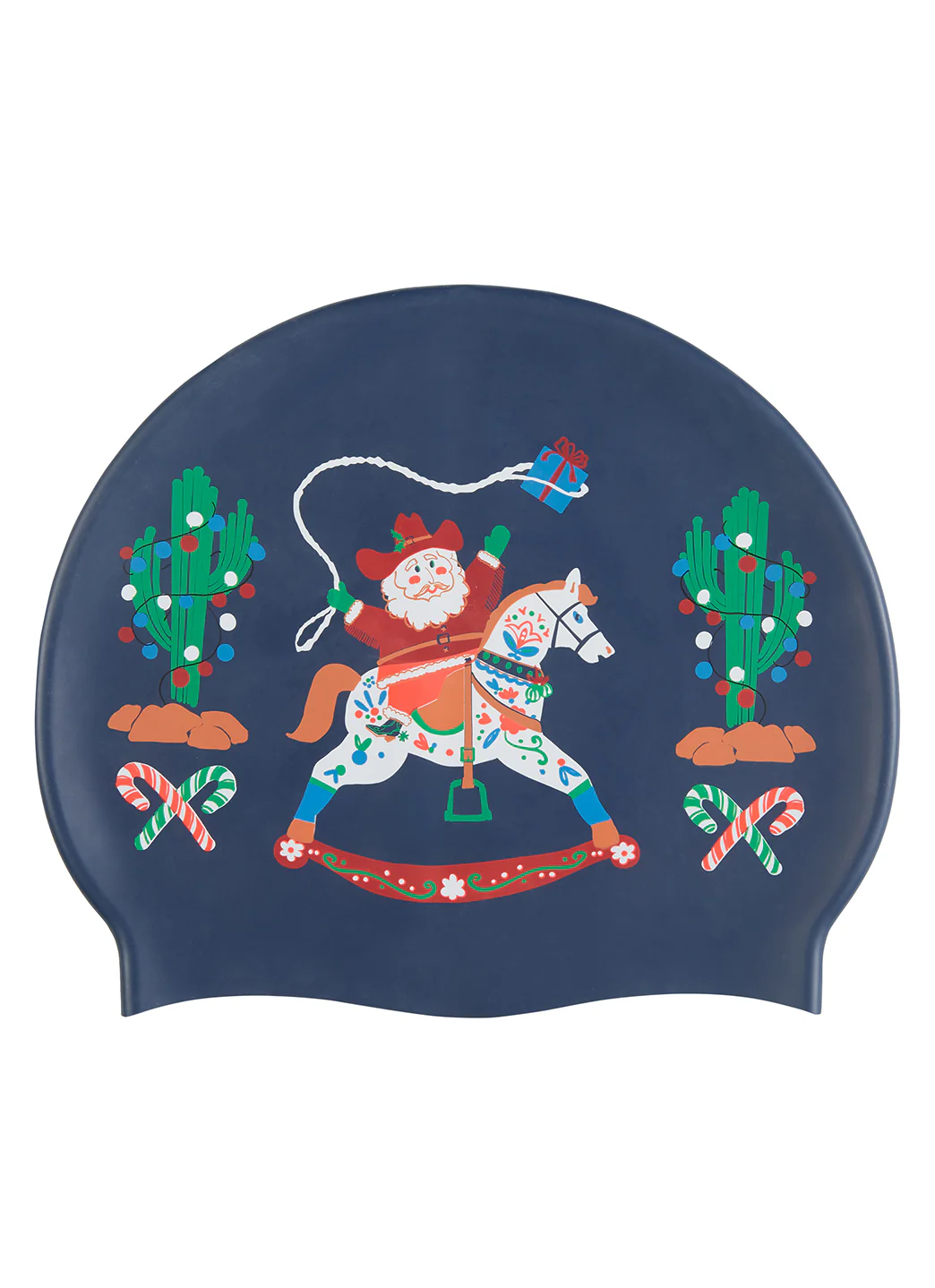 Sporti Yule Tide Wrangler Silicone Swim Cap - Image 3